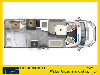 Xe cắm trại bán tích hợp EURA MOBIL