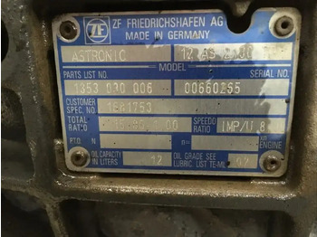 Hộp số và các bộ phận cho Xe tải DAF Versnellingsbak 12 AS 2130 T: hình 5