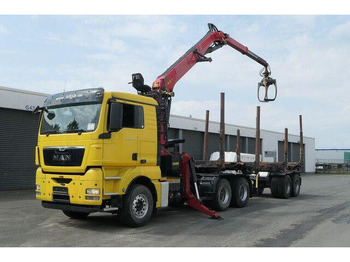 Xe chở gỗ MAN 26.540 TGX 6x4, Kombizug, Huttner LNZK 20: hình 2