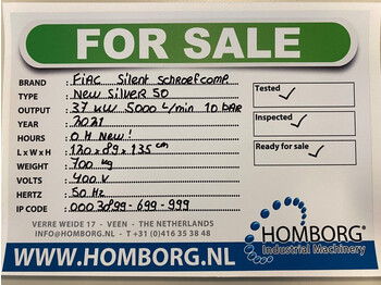 Máy nén khí mới Fiac New Silver 50 Silent 37 kW 5000 L / min 10 Bar Elektrische Schroefcompressor: hình 2 Máy nén khí mới Fiac New Silver 50 Silent 37 kW 5000 L / min 10 Bar Elektrische Schroefcompressor: hình 2