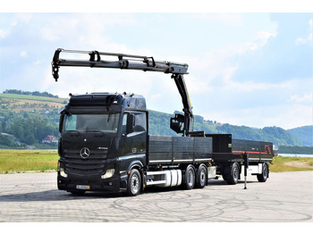 Xe cẩu tự hành, Xe tải thùng lửng/ Phẳng Mercedes-Benz ACTROS 2542 + PK18002-EH C/FUNK + Anhänger!: hình 2
