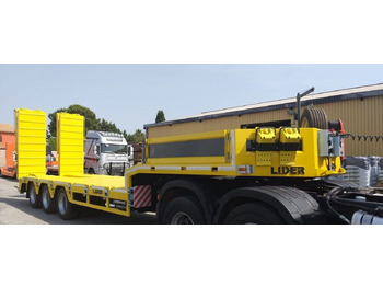 Sơ mi rơ moóc thùng thấp để vận chuyển máy móc nặng mới LIDER 2025  READY IN STOCK 50 TONS CAPACITY LOWBED: hình 5