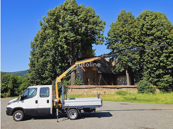 Xe tải nhỏ phẳng, Xe tải van Iveco Daily 35c-15 Doka flatbed + crane Effer: hình 2