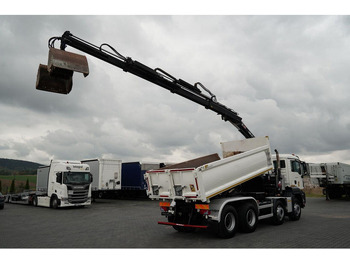 Xe ben, Xe cẩu tự hành MAN TGS 35.420 / 8x4 / WYWROTKA 2 STRONNA / HYDROBURTA / BORDMATIC: hình 4