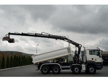 Xe ben, Xe cẩu tự hành MAN TGS 35.420 / 8x4 / WYWROTKA 2 STRONNA / HYDROBURTA / BORDMATIC: hình 5