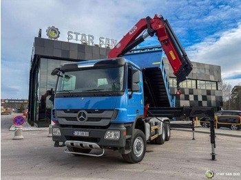 Xe ben, Xe cẩu tự hành Mercedes-Benz ACTROS 3341 6x6 HMF 4220 K4 CRANE KIPPER: hình 2