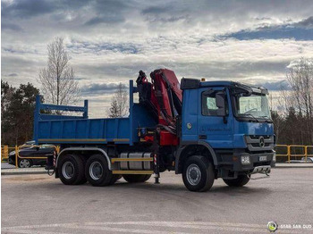 Xe ben, Xe cẩu tự hành Mercedes-Benz ACTROS 3341 6x6 HMF 4220 K4 CRANE KIPPER: hình 4