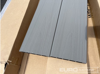 Trang thiết bị xây dựng 1.8m Wide Anthracite Grey Composite Fence Panels (25 of), 2.45m Black Aluminium Posts (26 of), Complete With Assembly Kit: hình 2