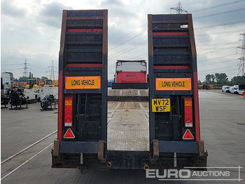 Sơ mi rơ moóc thùng thấp 2001 Dennison Trailers Tri Axle Step Frame Low Loader, Hydraulic Ramps, Out Riggers: hình 4