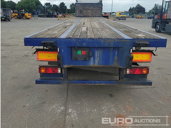 Sơ mi rơ moóc thùng lửng/ Phẳng 2007 SDC Trailer Tri Axle Extendable Flatbed Trailer, Twist Locks, Rear Steer: hình 4