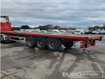 Sơ mi rơ moóc thùng lửng/ Phẳng Montracon Tri Axle Flat Bed Trailer: hình 3