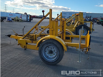 Rơ moóc để vận chuyển thiết bị Single Axle Cable Reel Trailer: hình 2