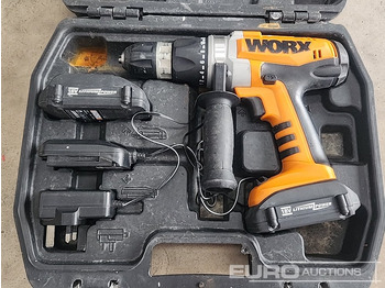 Trang thiết bị xây dựng Worx 18 Volt Cordless Drill, 2 Batterys, Charger: hình 4