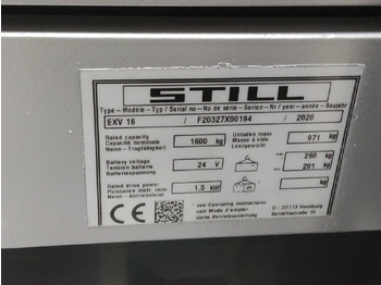 Máy xếp chồng Still EXV16/BATT.NEU: hình 5