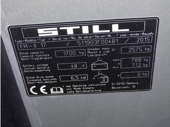 Xe tải tiếp cận Still FM-X17: hình 5