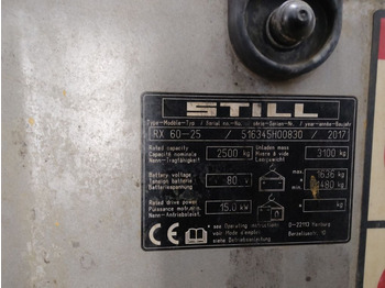 Xe nâng điện Still RX60-25: hình 5 Xe nâng điện Still RX60-25: hình 5