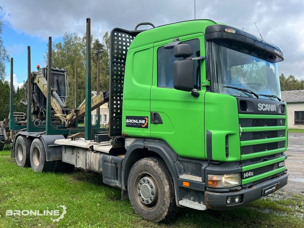 2001 Scania R144 6x4 Loglift + 1997 Närko TP3-RT-280 - Xe chở gỗ, Xe cẩu tự hành: hình 2 2001 Scania R144 6x4 Loglift + 1997 Närko TP3-RT-280 - Xe chở gỗ, Xe cẩu tự hành: hình 2