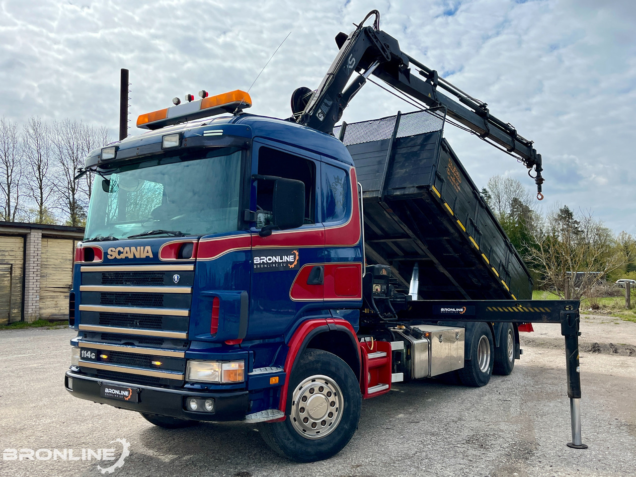 2002 SCANIA R114 6X2*4 Tipper+HIAB 166-e5 crane - Xe ben, Xe cẩu tự hành: hình 1 2002 SCANIA R114 6X2*4 Tipper+HIAB 166-e5 crane - Xe ben, Xe cẩu tự hành: hình 1