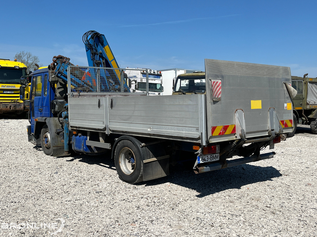 VOLVO FL611 + Palfinger PK 8200 - Xe tải thùng lửng/ Phẳng, Xe cẩu tự hành: hình 3 VOLVO FL611 + Palfinger PK 8200 - Xe tải thùng lửng/ Phẳng, Xe cẩu tự hành: hình 3