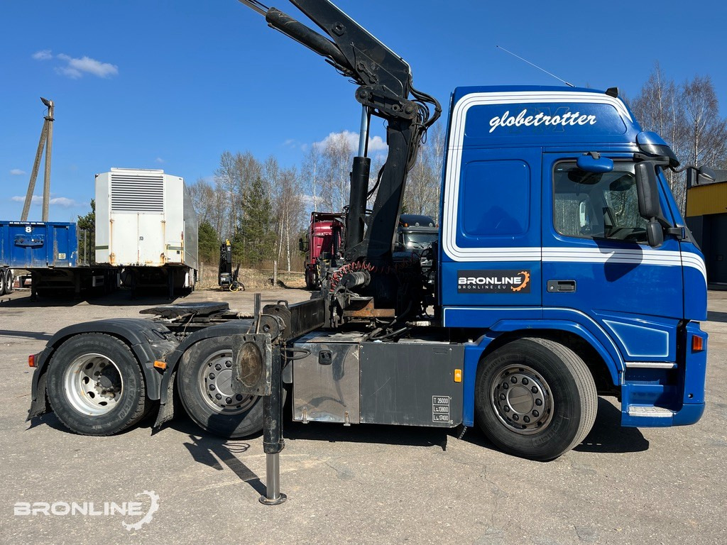 2008 VOLVO FM440 6x2+HIAB Crane+Platform trailer - Xe đầu kéo, Sơ mi rơ moóc thùng lửng/ Phẳng: hình 4 2008 VOLVO FM440 6x2+HIAB Crane+Platform trailer - Xe đầu kéo, Sơ mi rơ moóc thùng lửng/ Phẳng: hình 4