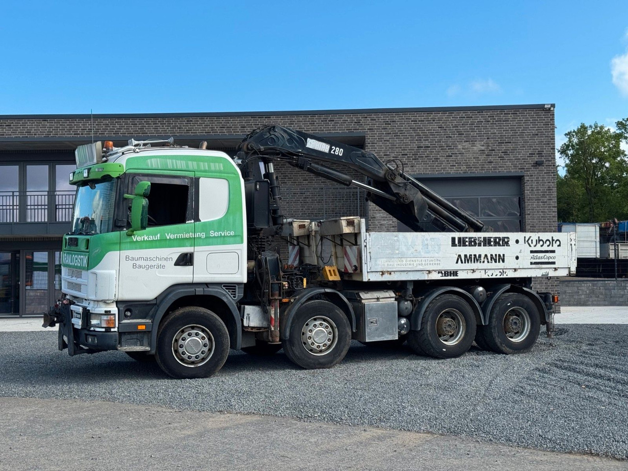 Scania 164G 580 V8 Kran Hiab 280 Retarder Sattelplatte Scania 164G 580 V8 Kran Hiab 280 Retarder Sattelplatte - Xe tải thùng lửng/ Phẳng, Xe cẩu tự hành: hình 1 Scania 164G 580 V8 Kran Hiab 280 Retarder Sattelplatte Scania 164G 580 V8 Kran Hiab 280 Retarder Sattelplatte - Xe tải thùng lửng/ Phẳng, Xe cẩu tự hành: hình 1