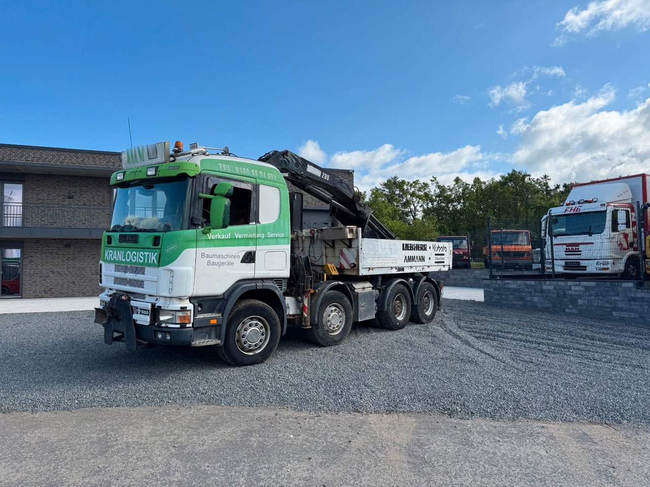 Scania 164G 580 V8 Kran Hiab 280 Retarder Sattelplatte Scania 164G 580 V8 Kran Hiab 280 Retarder Sattelplatte - Xe tải thùng lửng/ Phẳng, Xe cẩu tự hành: hình 2 Scania 164G 580 V8 Kran Hiab 280 Retarder Sattelplatte Scania 164G 580 V8 Kran Hiab 280 Retarder Sattelplatte - Xe tải thùng lửng/ Phẳng, Xe cẩu tự hành: hình 2