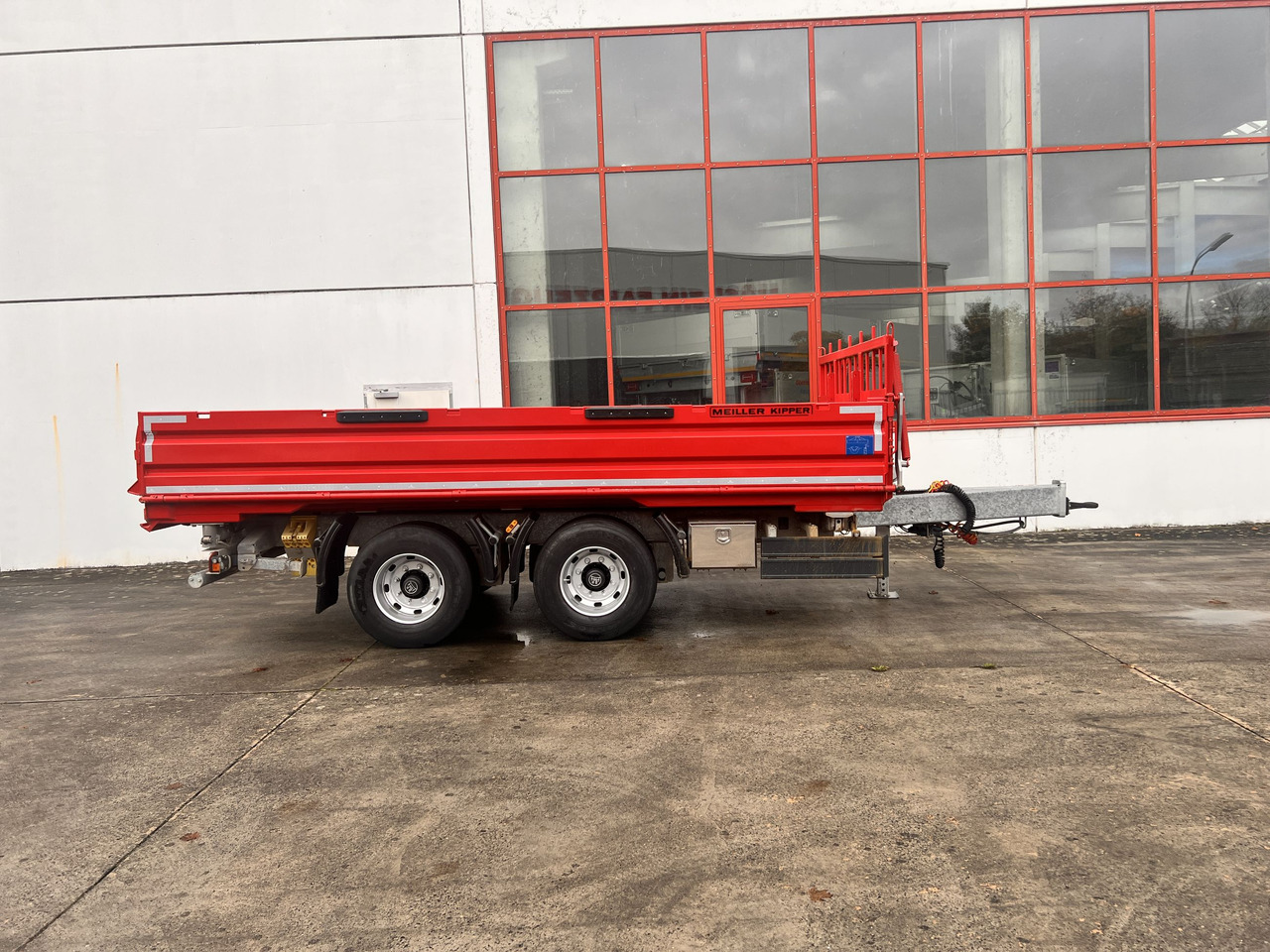 Meiller MZDAL  18 t Tandemkipper Tieflader Schotter- Klappe, neuwertig - Rơ moóc ben: hình 2 Meiller MZDAL  18 t Tandemkipper Tieflader Schotter- Klappe, neuwertig - Rơ moóc ben: hình 2