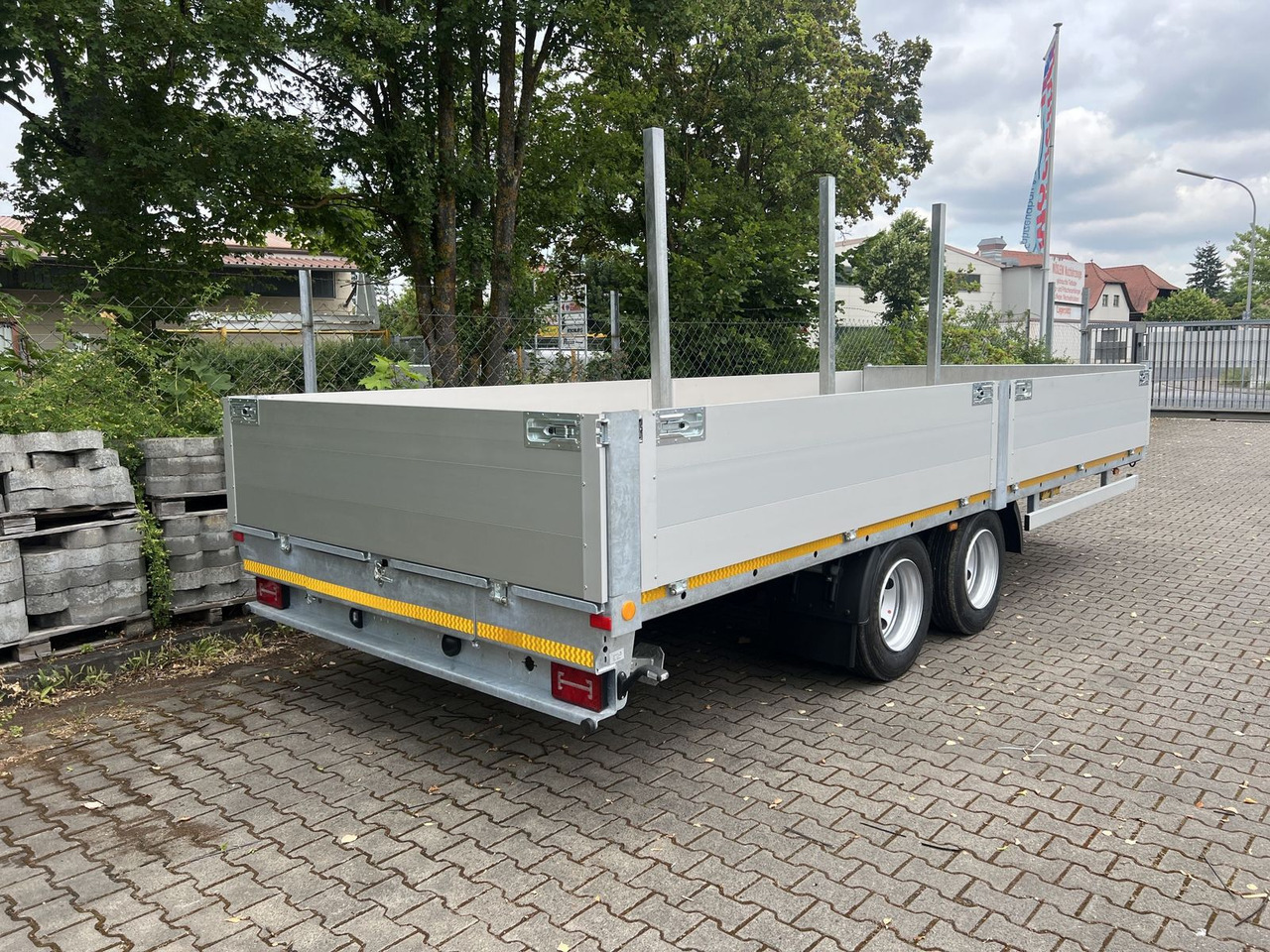 Rơ moóc thùng thấp Möslein  14,4 t Tandem- Pritschenanhänger- Tieflader: hình 6