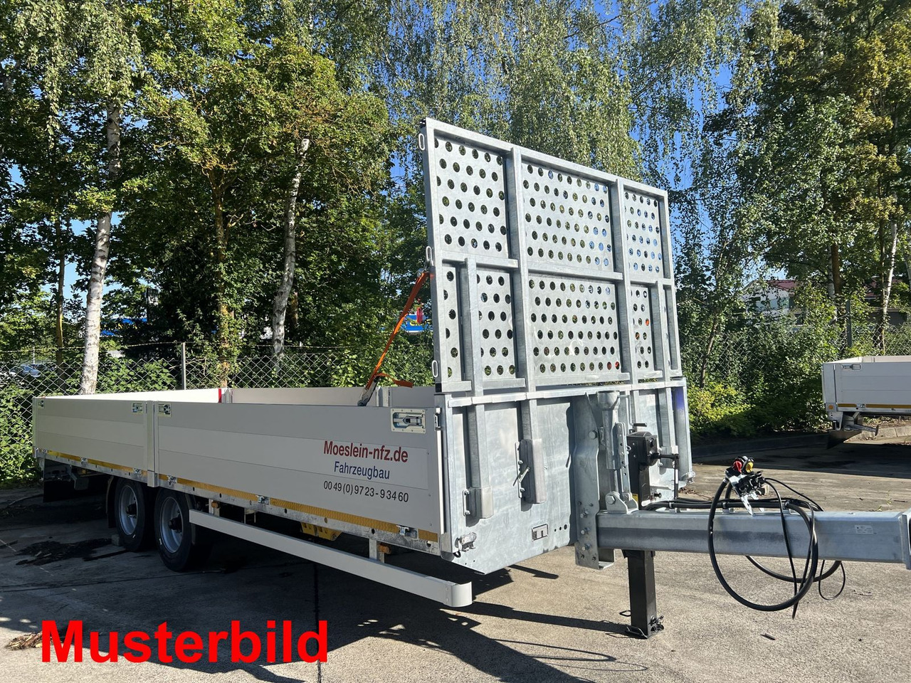 Rơ moóc thùng thấp Möslein  14,4 t Tandem- Pritschenanhänger- Tieflader: hình 10