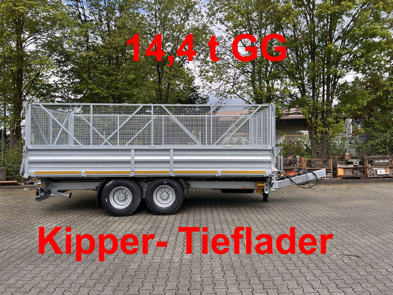 Möslein 14 t Tandem- Kipper Tieflader 5,70 m lang, Brei - Rơ moóc ben: hình 1 Möslein 14 t Tandem- Kipper Tieflader 5,70 m lang, Brei - Rơ moóc ben: hình 1