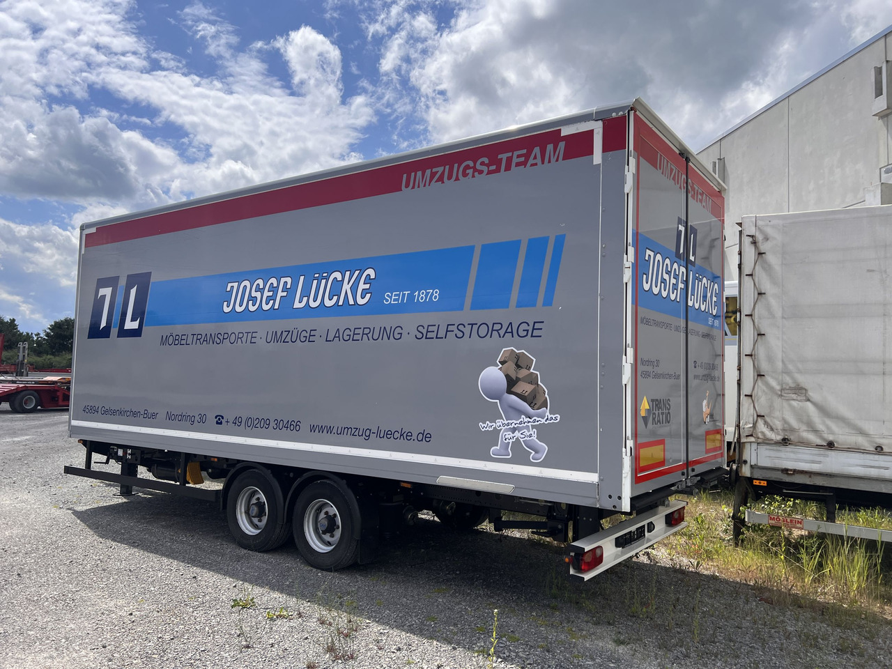 Möslein TKO 105 Schwebheim  Tandem- Möbel Koffer- Anhänger - Rơ moóc hộp kín: hình 2 Möslein TKO 105 Schwebheim  Tandem- Möbel Koffer- Anhänger - Rơ moóc hộp kín: hình 2