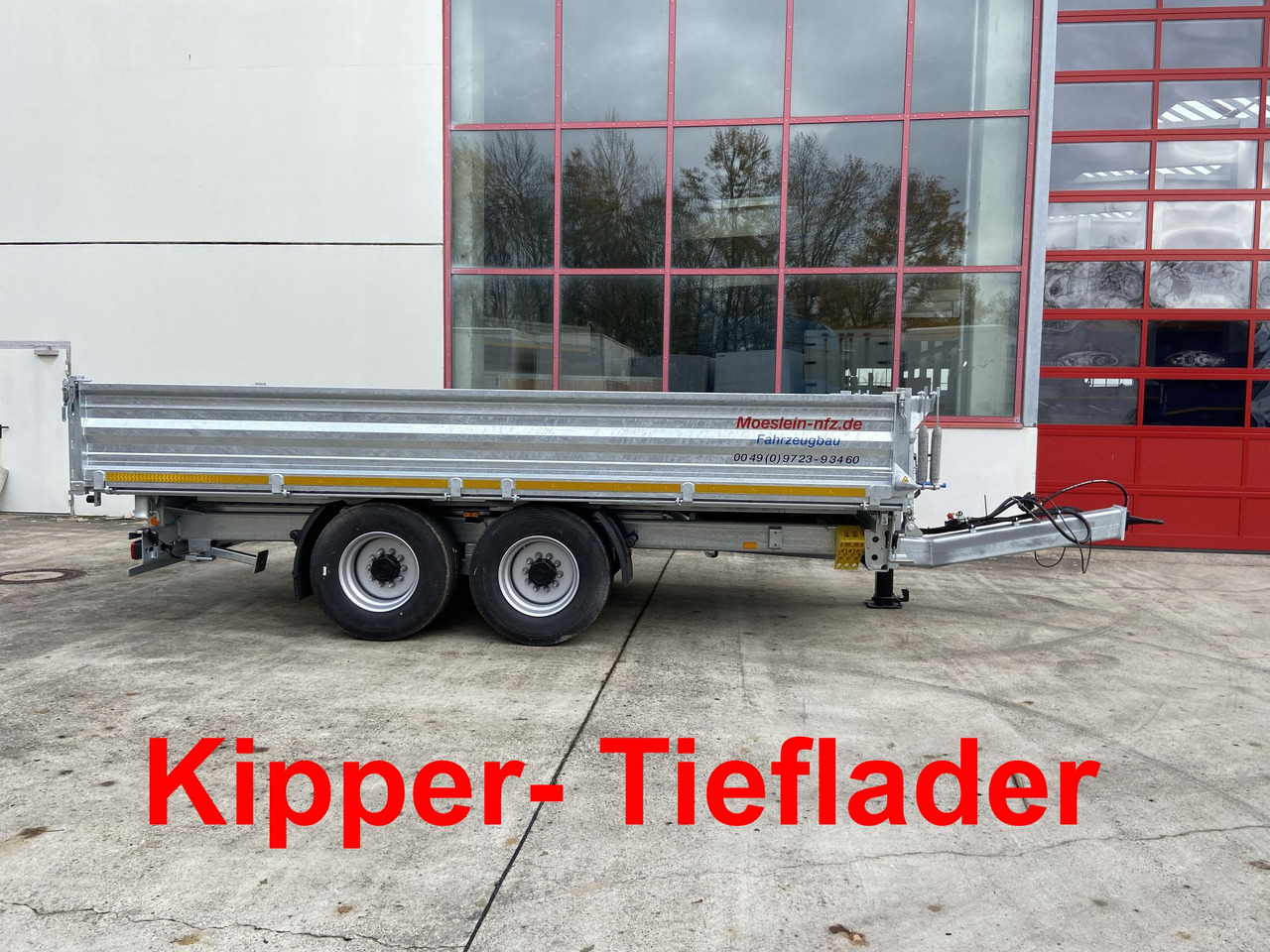 Möslein TTD 14 5,70 m 14 t Tandem- Kipper Tieflader 5,70 m lang, Breite Reifen-- Neufahrzeug -- - Rơ moóc ben: hình 1 Möslein TTD 14 5,70 m 14 t Tandem- Kipper Tieflader 5,70 m lang, Breite Reifen-- Neufahrzeug -- - Rơ moóc ben: hình 1