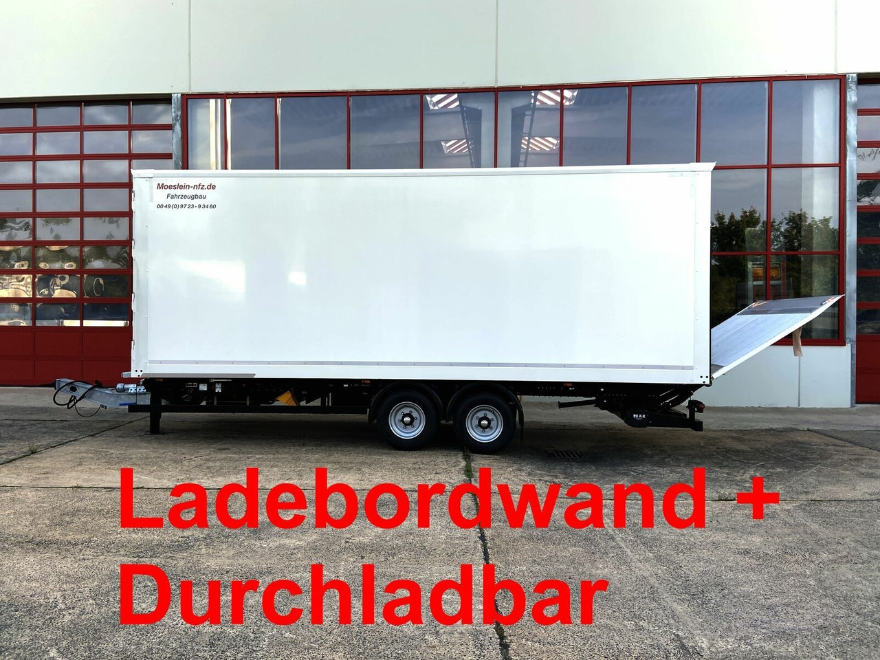 Möslein Tandem Koffer, Ladebordwand 1,5 t + Durchladbar - Rơ moóc hộp kín: hình 1 Möslein Tandem Koffer, Ladebordwand 1,5 t + Durchladbar - Rơ moóc hộp kín: hình 1