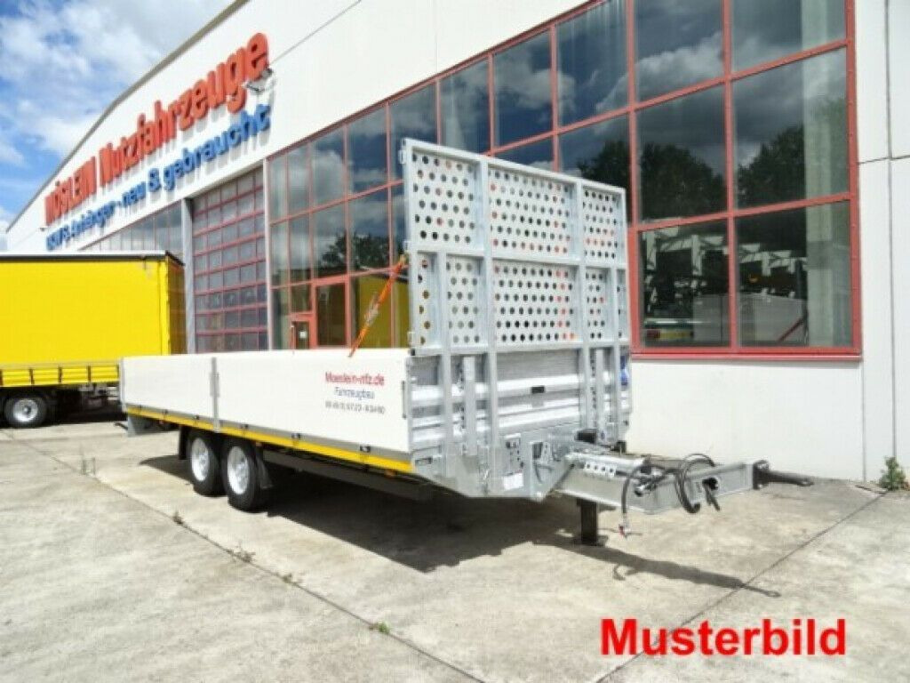 Rơ moóc thùng lửng/ Phẳng Möslein  Tandem Pritsche- Tieflader mit Rungentaschen: hình 19