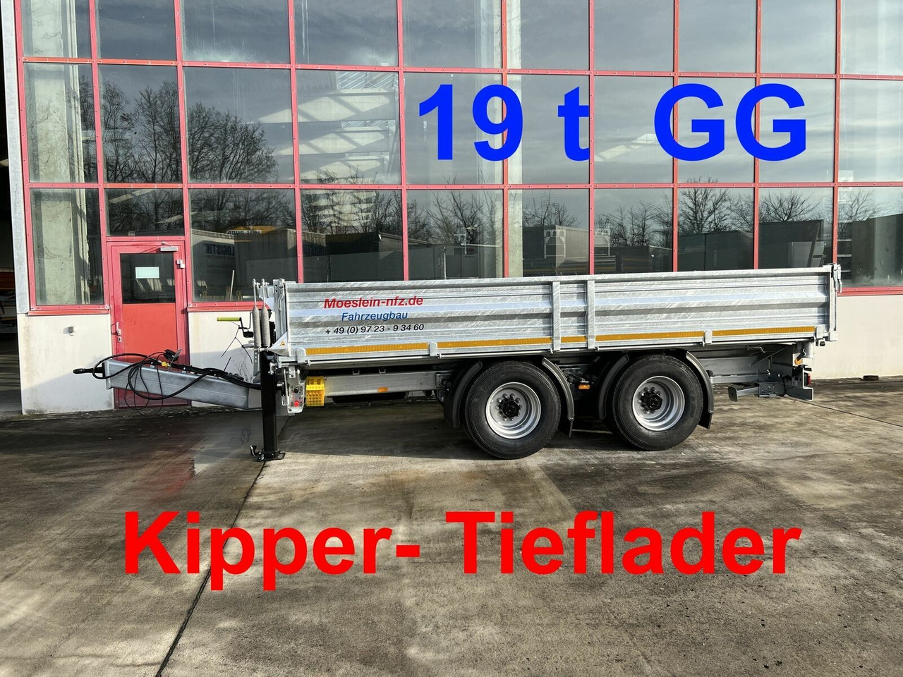 Möslein neuer 19 t Tandemkipper- Tieflader - Rơ moóc ben: hình 1 Möslein neuer 19 t Tandemkipper- Tieflader - Rơ moóc ben: hình 1