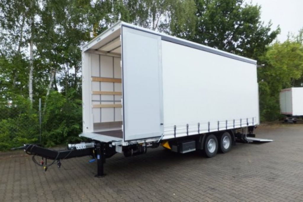 Möslein neuer Planenanhänger, Ladebordwand + Durchladba - Rơ moóc mui bạt: hình 2 Möslein neuer Planenanhänger, Ladebordwand + Durchladba - Rơ moóc mui bạt: hình 2