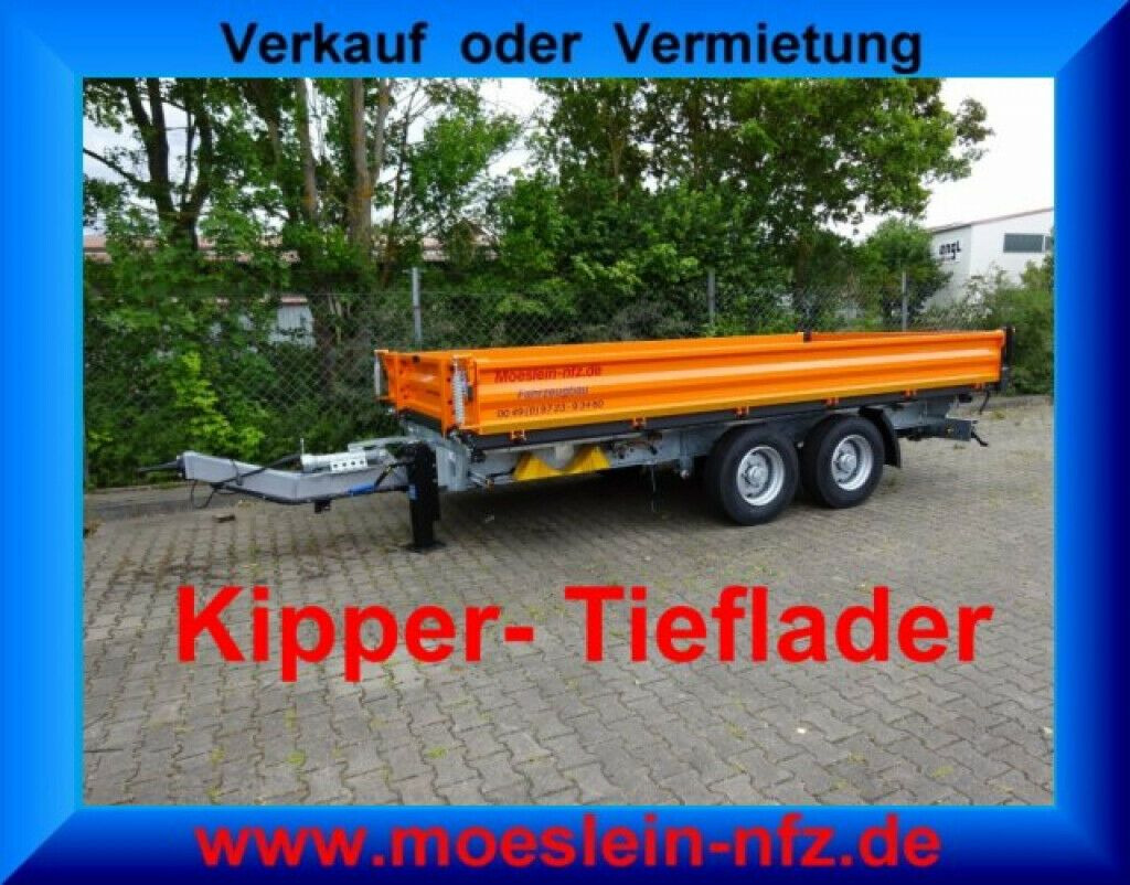 Möslein neuer Tandem 3- Seitenkipper Tieflader-- Neufah - Rơ moóc ben: hình 2 Möslein neuer Tandem 3- Seitenkipper Tieflader-- Neufah - Rơ moóc ben: hình 2