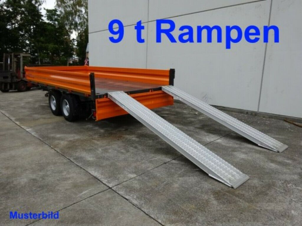 Rơ moóc ben Möslein  neuer Tandem 3- Seitenkipper Tieflader-- Neufah: hình 9