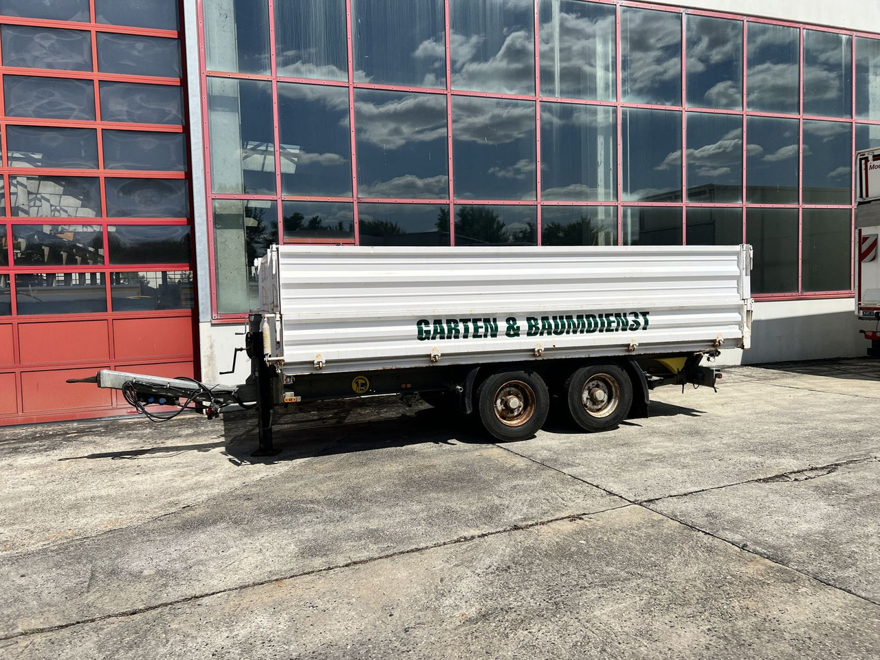 Tandemkipper- Tieflader + Aufsatzbordwände - Rơ moóc ben: hình 1 Tandemkipper- Tieflader + Aufsatzbordwände - Rơ moóc ben: hình 1
