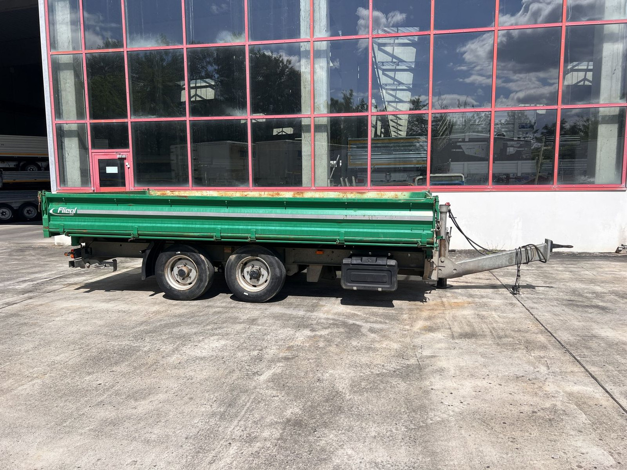Tandemkipper- Tieflader, wenig Benutzt - Rơ moóc ben: hình 1 Tandemkipper- Tieflader, wenig Benutzt - Rơ moóc ben: hình 1