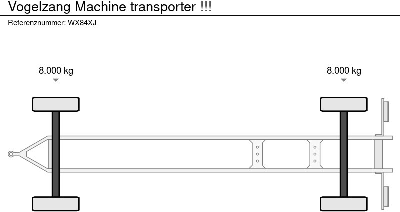 Rơ moóc thùng thấp Vogelzang Machine transporter !!!: hình 19