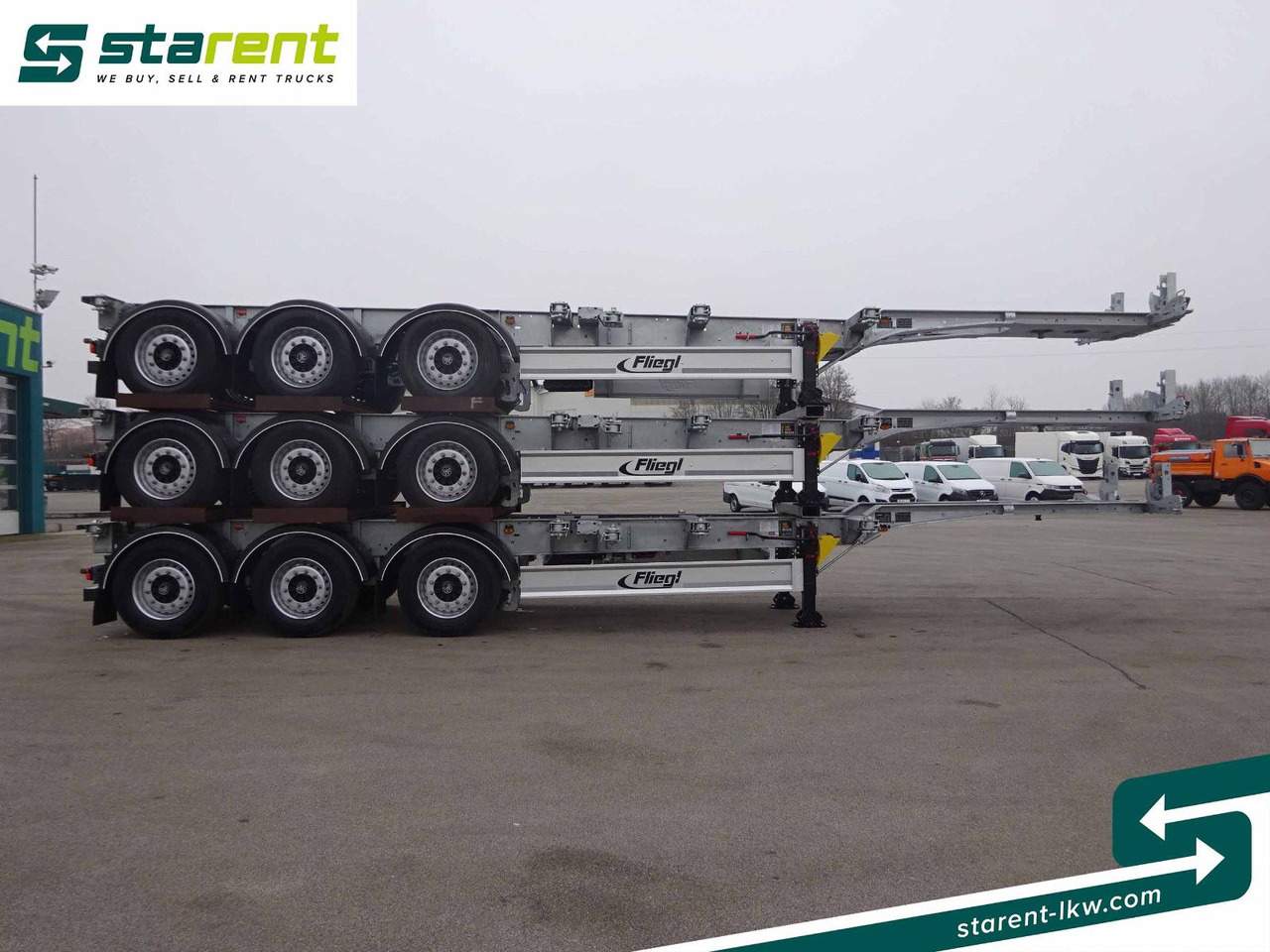 Fliegl Containerchassis ADR, 1x20/2x20/1x30/1x40/1x45 - Xe chở container/ Sơ mi rơ moóc hoán đổi thân: hình 4 Fliegl Containerchassis ADR, 1x20/2x20/1x30/1x40/1x45 - Xe chở container/ Sơ mi rơ moóc hoán đổi thân: hình 4