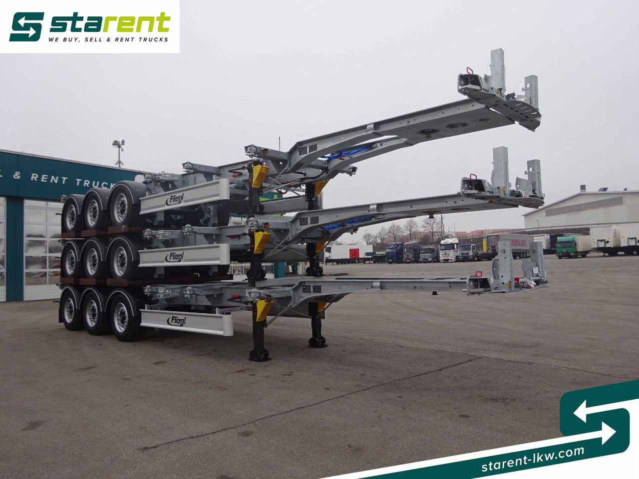 Fliegl Containerchassis ADR, 1x20/2x20/1x30/1x40/1x45 - Xe chở container/ Sơ mi rơ moóc hoán đổi thân: hình 3 Fliegl Containerchassis ADR, 1x20/2x20/1x30/1x40/1x45 - Xe chở container/ Sơ mi rơ moóc hoán đổi thân: hình 3