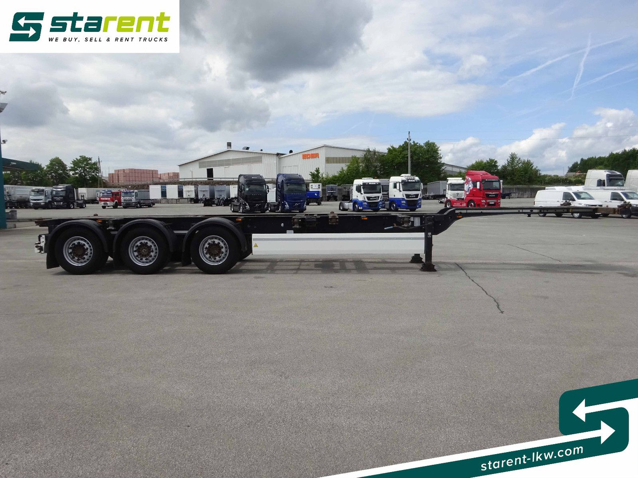 Krone Containerchassis 1x20/2x20/1x40/1x45, Liftachse - Xe chở container/ Sơ mi rơ moóc hoán đổi thân: hình 4 Krone Containerchassis 1x20/2x20/1x40/1x45, Liftachse - Xe chở container/ Sơ mi rơ moóc hoán đổi thân: hình 4