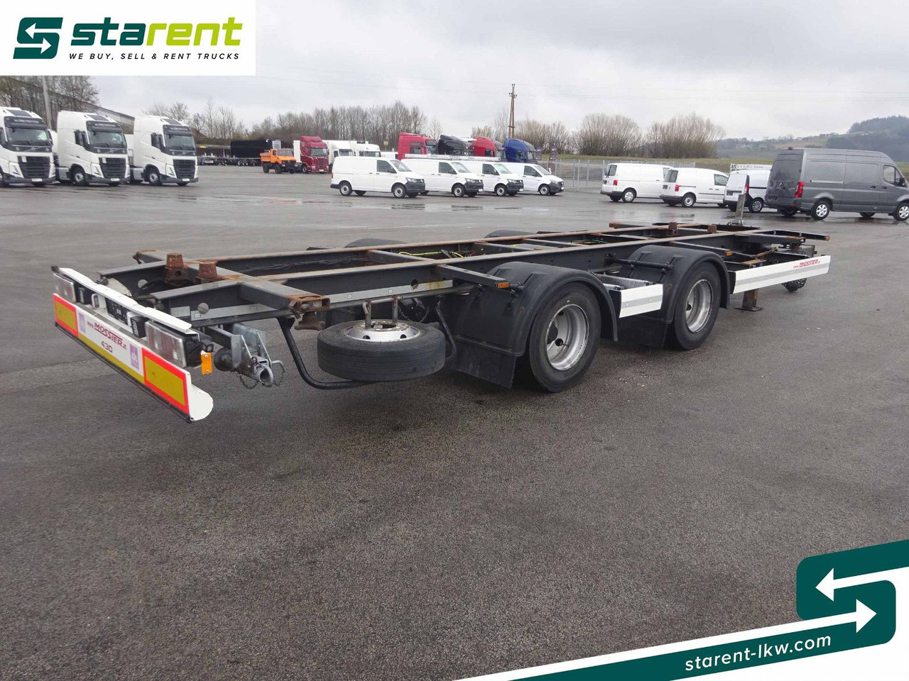 Krone Jumbotandemlafette, BDF Wechselrahmen - Xe chở container/ Rơ moóc hoán đổi thân: hình 5 Krone Jumbotandemlafette, BDF Wechselrahmen - Xe chở container/ Rơ moóc hoán đổi thân: hình 5