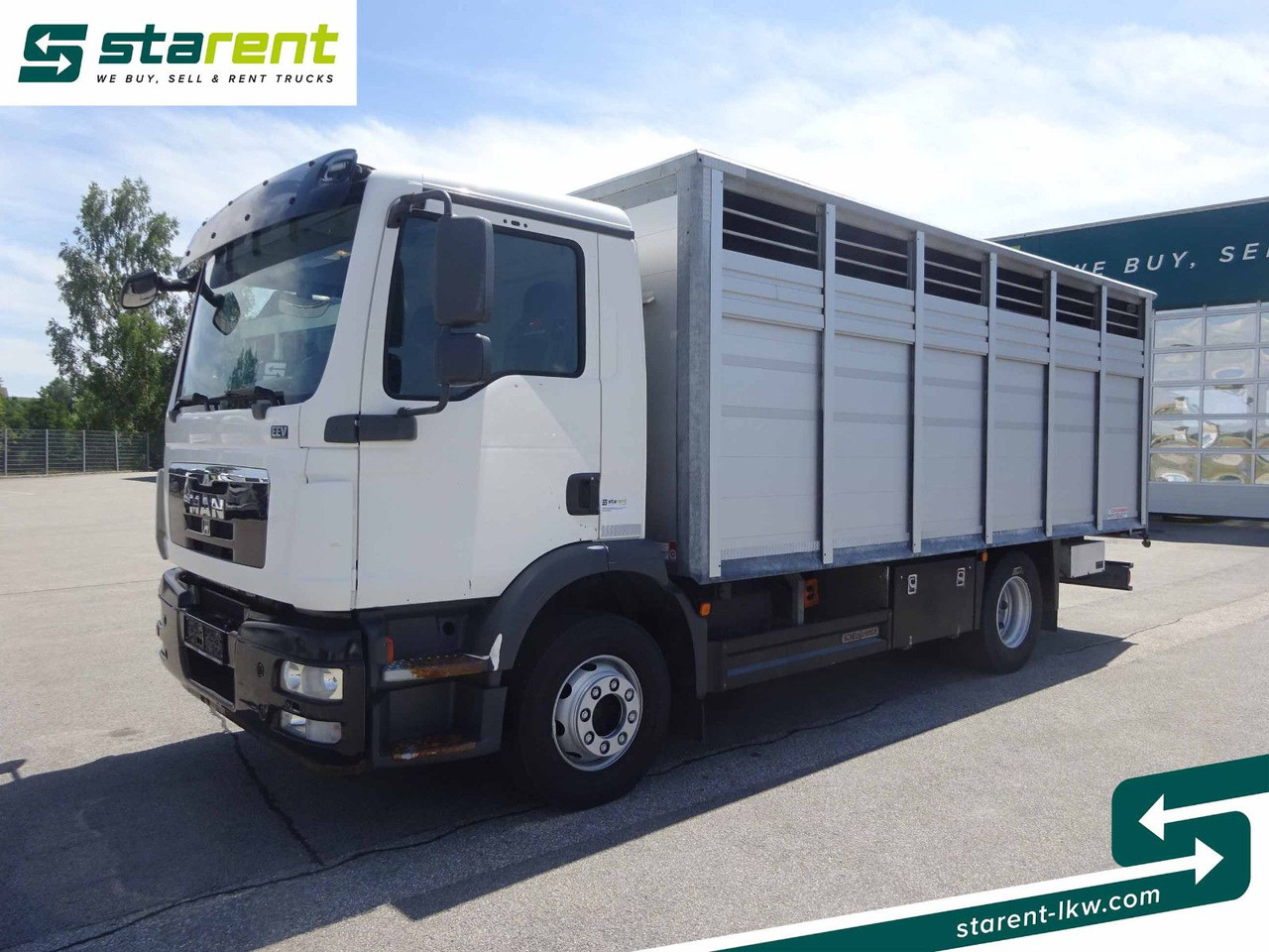 MAN TGM 15.290 Viehtransporter, Scheuwimmer Aufbau - Xe tải chở ngựa: hình 1 MAN TGM 15.290 Viehtransporter, Scheuwimmer Aufbau - Xe tải chở ngựa: hình 1