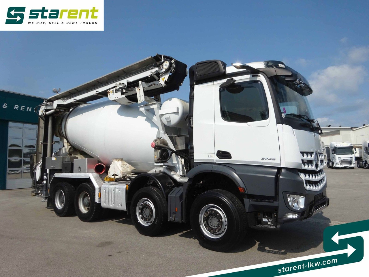 Mercedes-Benz Arocs 3748 8x4 Liebherr Betonmischer + Förderb. - Xe trộn bê tông: hình 3 Mercedes-Benz Arocs 3748 8x4 Liebherr Betonmischer + Förderb. - Xe trộn bê tông: hình 3