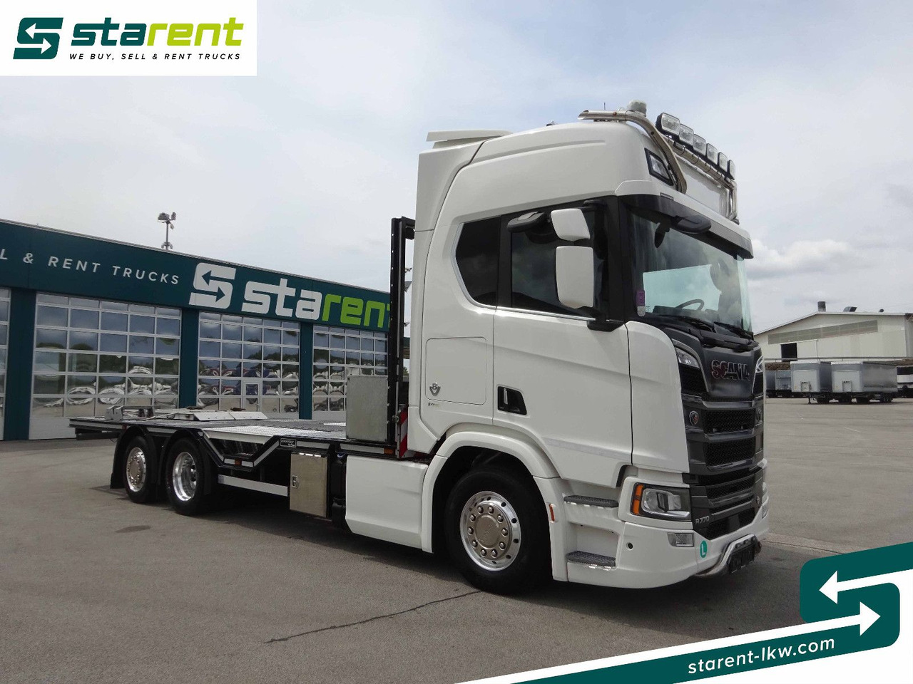 Scania R770 V8 Fahrzeugtransporter, Retarder, Seilwinde - Xe tải thùng lửng/ Phẳng: hình 3 Scania R770 V8 Fahrzeugtransporter, Retarder, Seilwinde - Xe tải thùng lửng/ Phẳng: hình 3