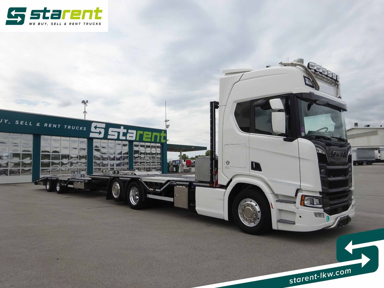 Scania R770 V8 Fahrzeugtransporter + Ziegler Anhänger - Xe tải thùng lửng/ Phẳng: hình 3 Scania R770 V8 Fahrzeugtransporter + Ziegler Anhänger - Xe tải thùng lửng/ Phẳng: hình 3