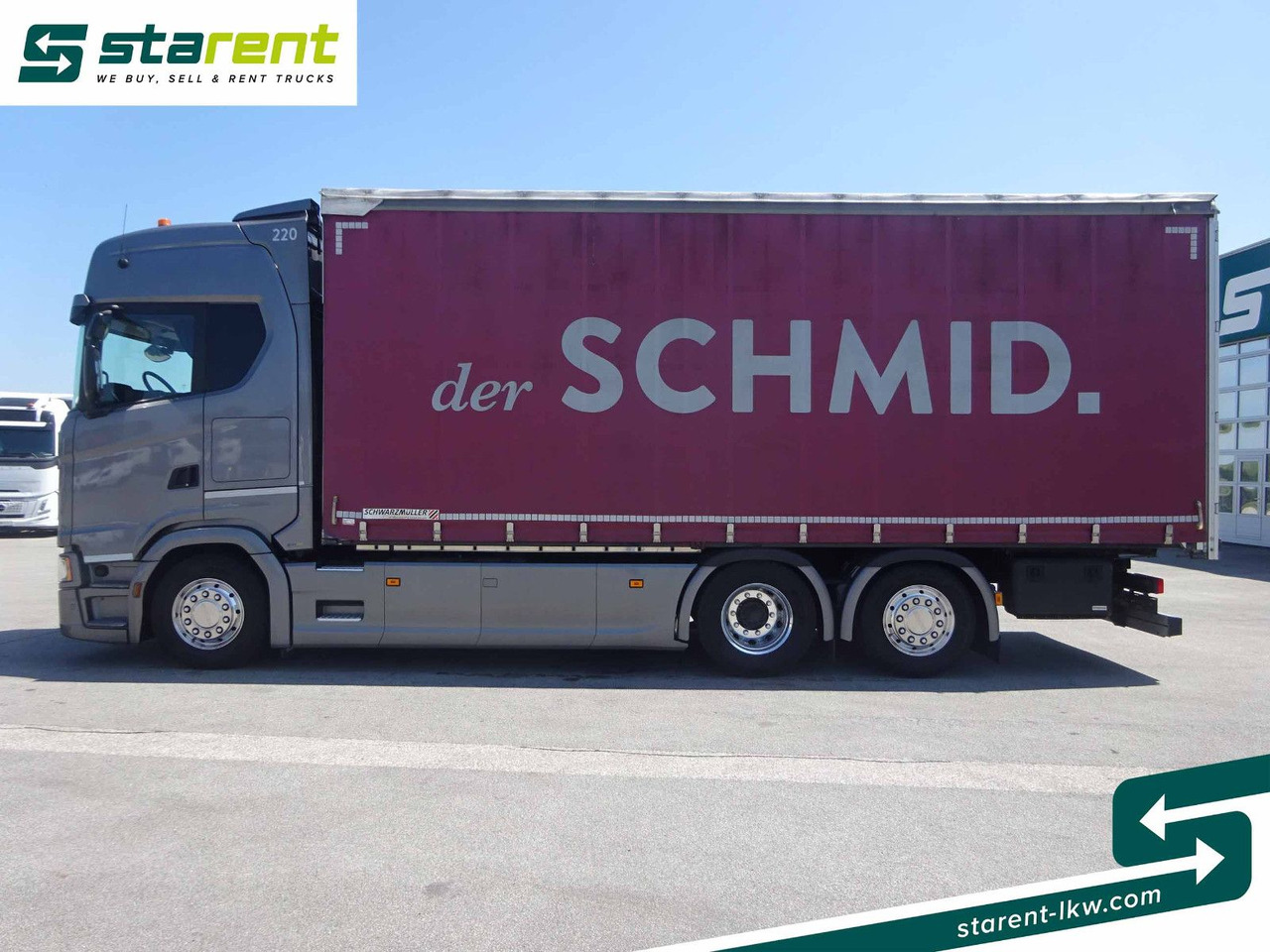 Xe tải thùng mui bạt Scania S500 Planen Aufbau Schwarzmüller 6x2, Standklima: hình 8